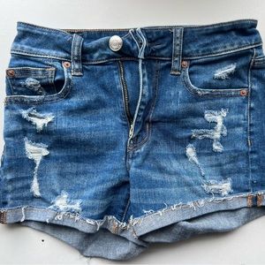 AMERICAN EAGLE SUPER STRETCH JEAN SHORTS